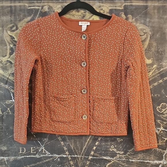 Cat & Jack Orange Sherpa Blazer Cozy Layering Essential - Picture 1 of 4